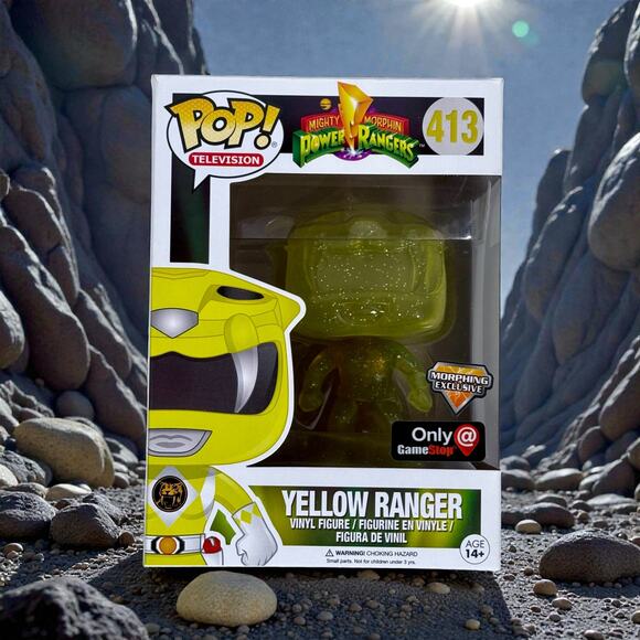 Funko Pop Unopened Yellow Ranger 413 Mighty Morphin' Power Rangers Exclusive - Picture 1 of 9